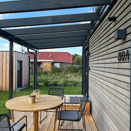 Lykke Huus Tinyhaus An Der Nordsee Mit Fasssauna Schweiburg