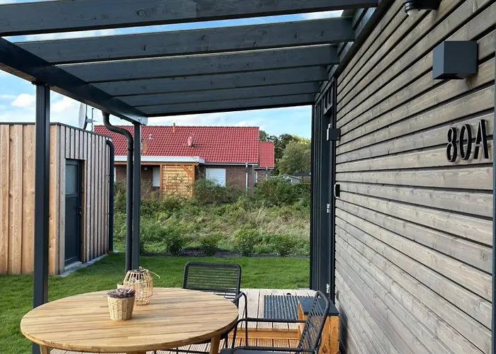 Lykke Huus Tinyhaus An Der Nordsee Mit Fasssauna Schweiburg